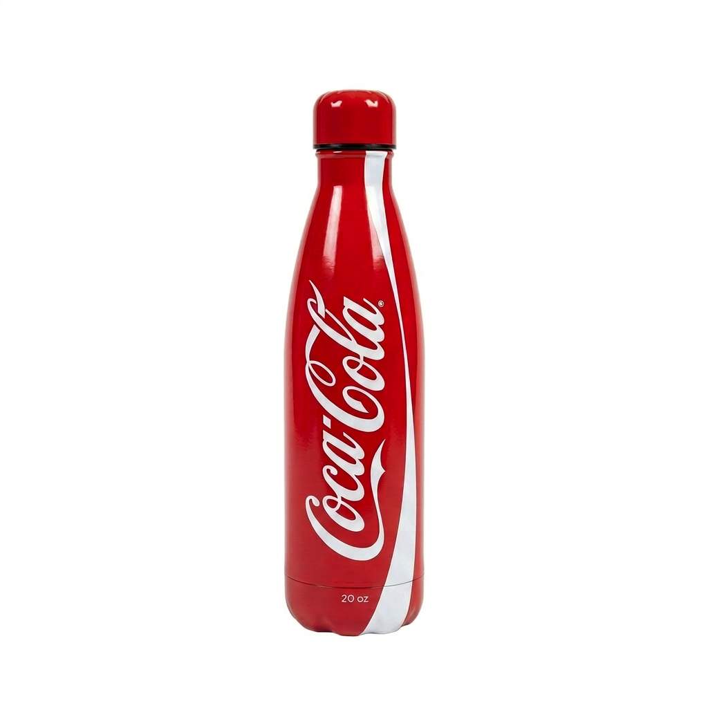Coca Cola Bottle Water Bottle White Bg