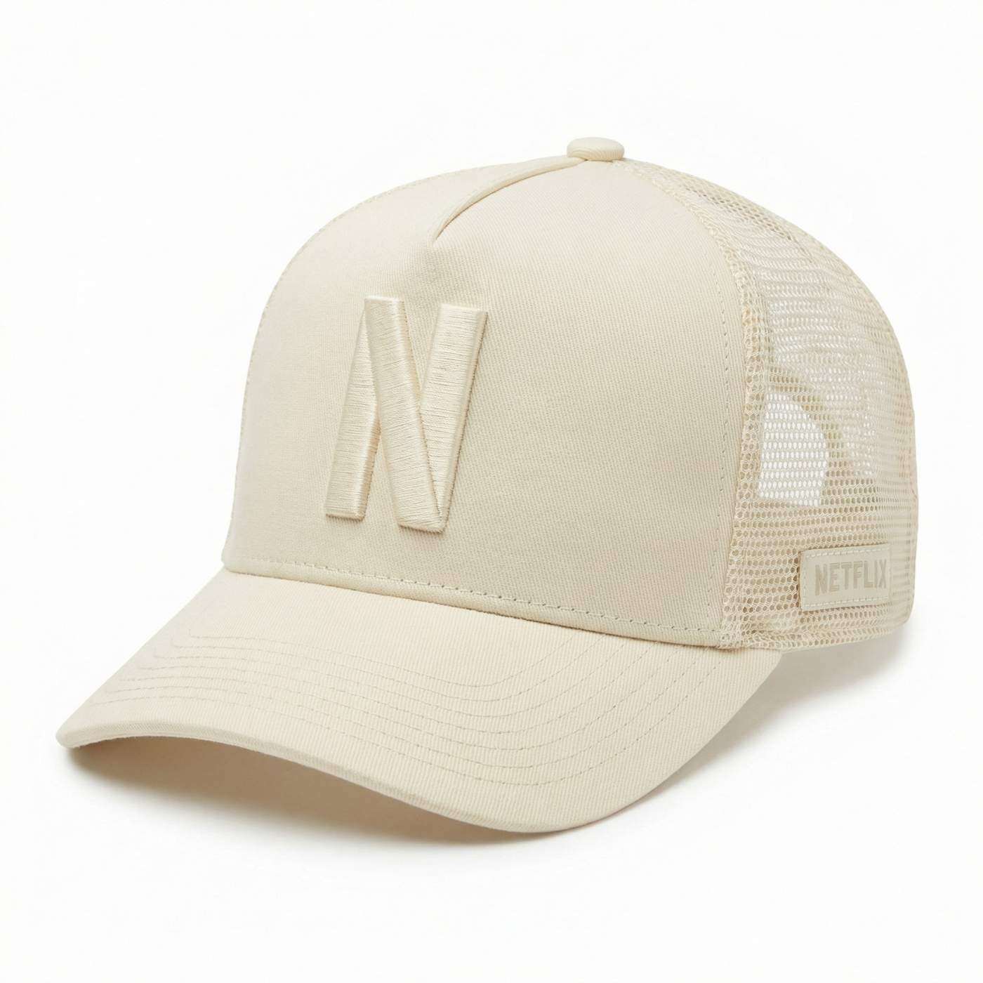 Cream Netflix Trucker Hat 1