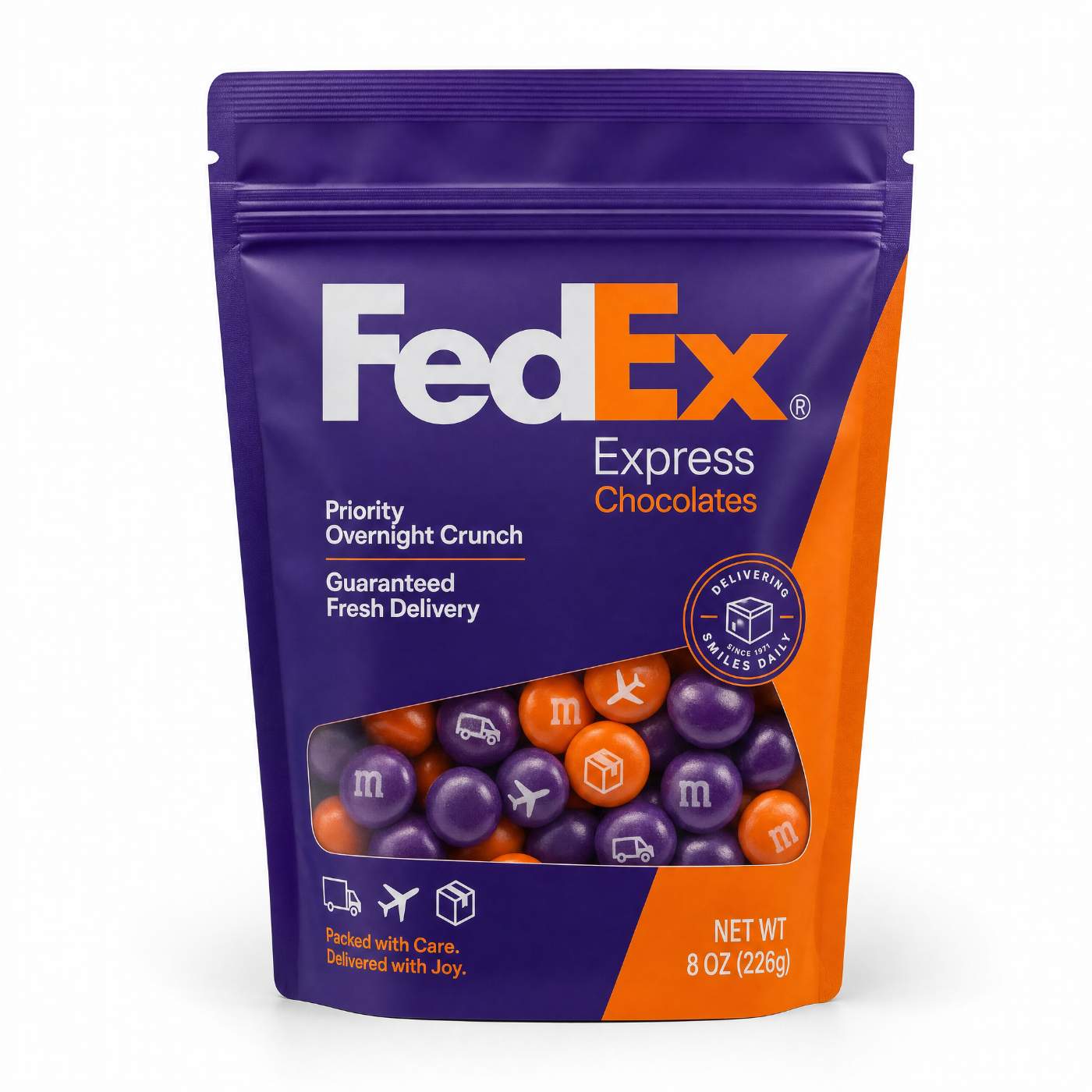 Fed Ex M&m Candy Pouch
