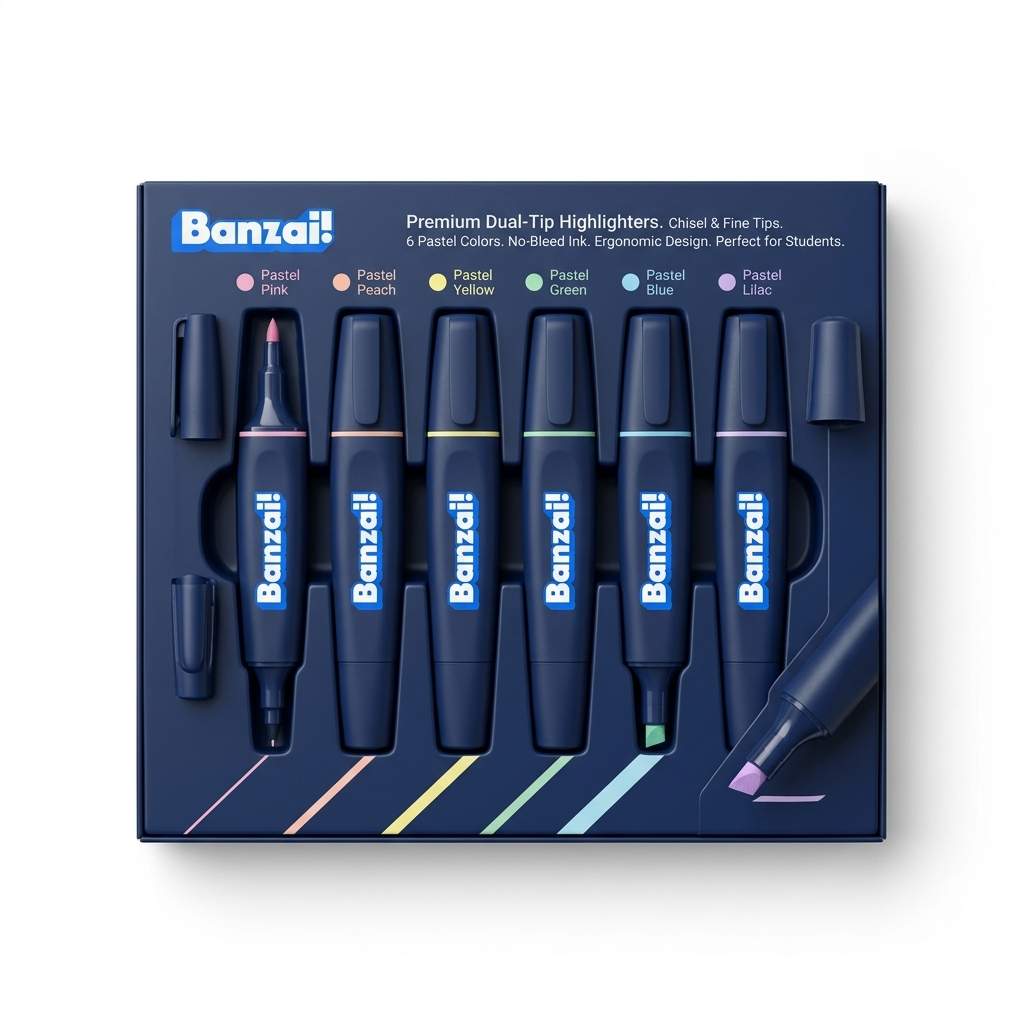 Highlighter Set Dual Tip